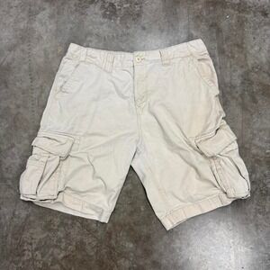 Old Navy Y2K Cream Cargo Shorts Size 34